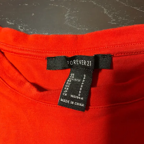 Forever 21 Bold Red Top - Image 2