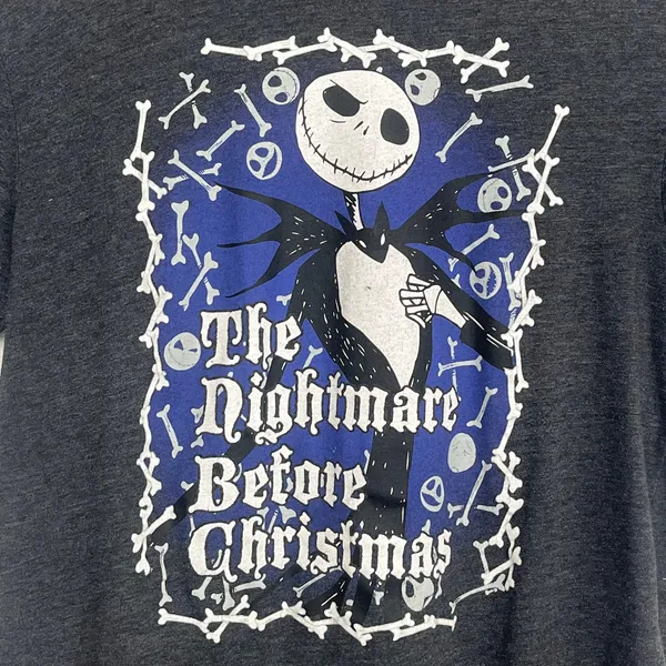 Disney Nightmare Before Christmas Jack Skellington Short Sleeve Crew T-Shirt - Image 4