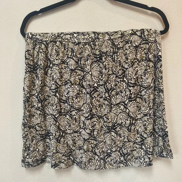 Cupio Small Butterfly Print A-Line Skirt Stretch Fit & Flare - Image 3