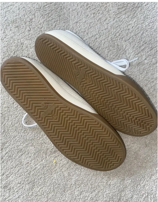 Rothy’s The Lace Up Vanilla Off White Textile Athletic Sneaker Shoes Wm 9US 40EU - Image 11