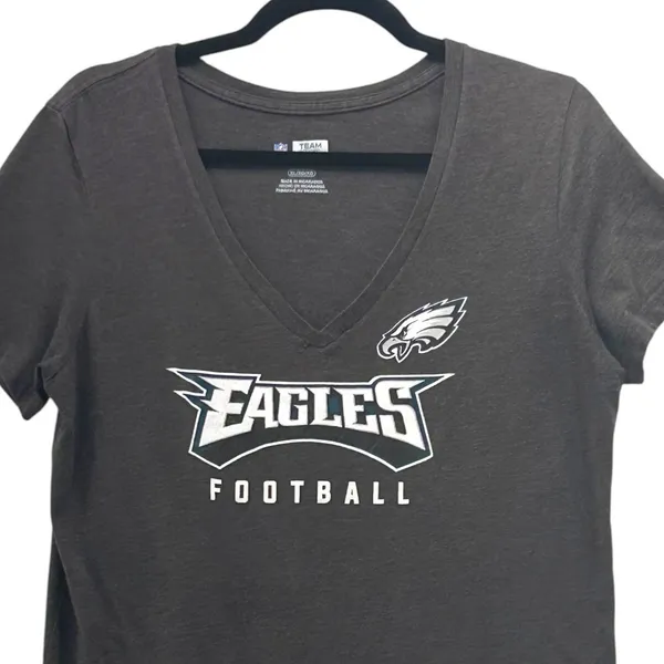 National Football League Team Apparel Philadelphia Eagles Shirt Gray XL - Image 3