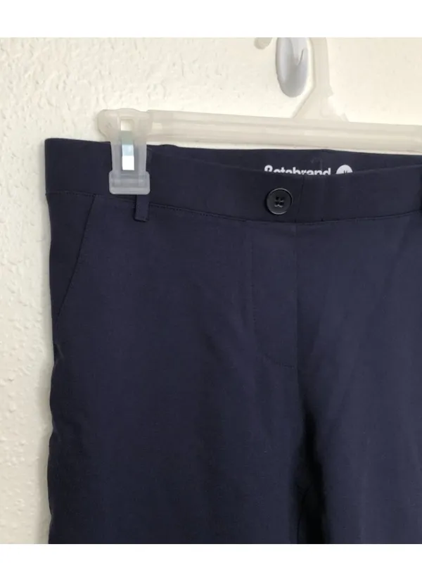 Betabrand Navy Blue flare Dress Pants Yoga Pants Medium Long work trousers - Image 8