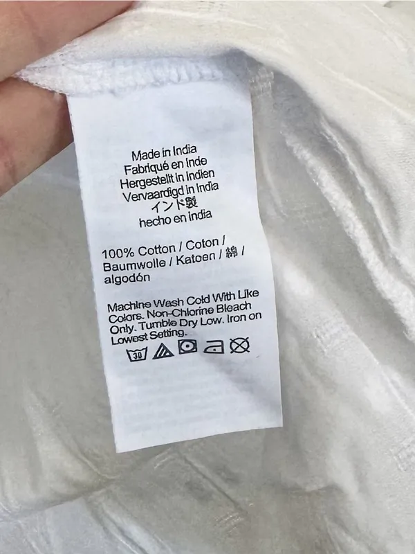 NWT J. Crew White Flutter-Sleeve Cotton Clip Top - Size: Large - Image 4