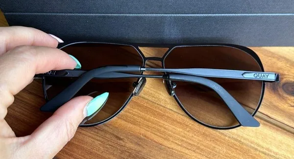 Quay Open Tab Sunglasses - Image 3