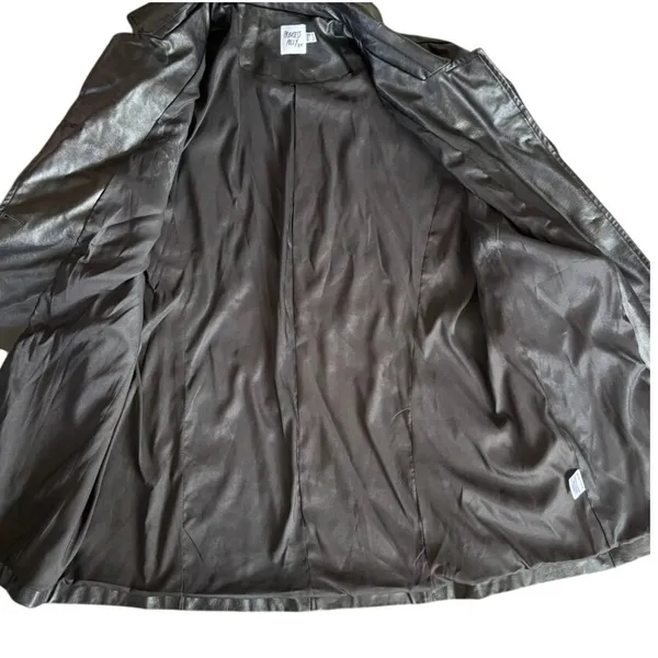 Princess Polly Faux Leather Jacket Sz‎ 8 Black Blazer Chic Office - Image 9