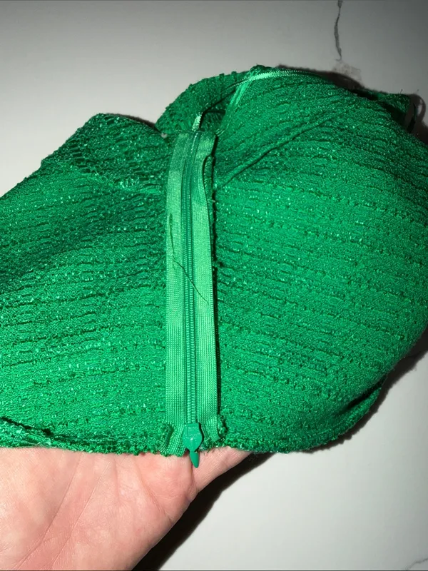 Zara Emerald Green Textured Cropped Tank - Image 3
