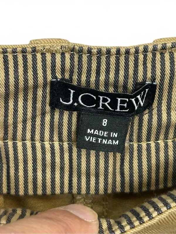 J.Crew Pleated Heritage Chino Shorts Women’s 8 Khaki 3” Inseam Stretch NWT - Image 9