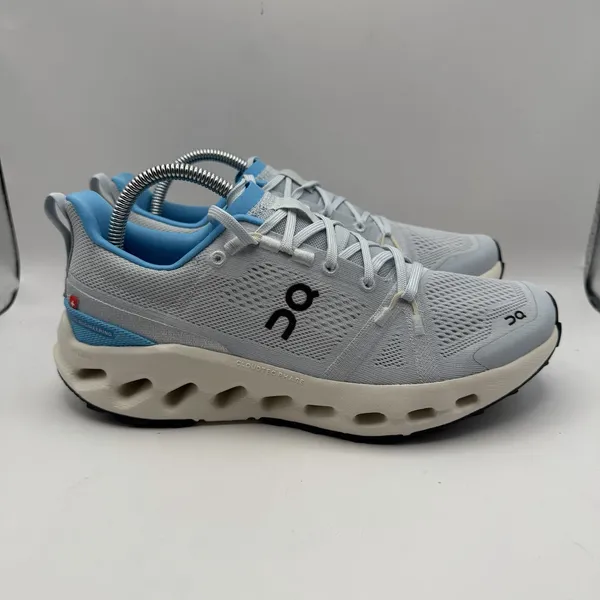 On Running Cloudsurfer Trail‎ Blue Beige Women 9 Road Running Shoes 3WE10103042 - Image 2