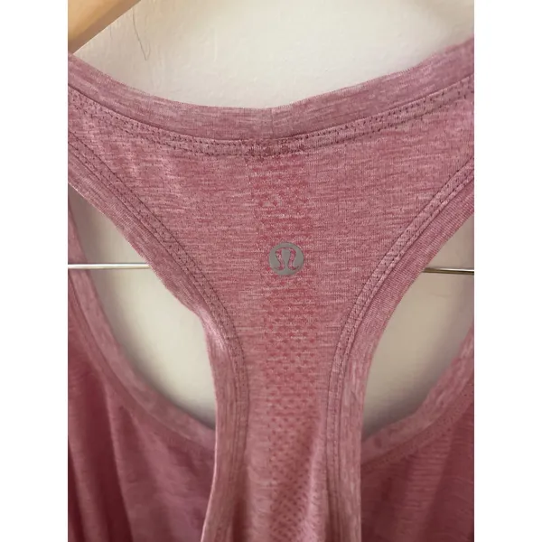 Lululemon Swiftly Tech Racerback Tank Top 2.0‎ Pink Heathered Size 12 Activewear - Image 3