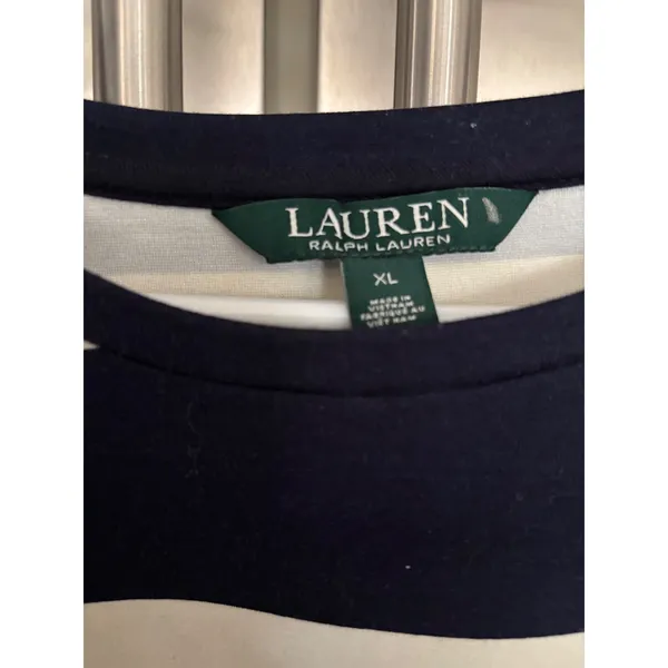 Lauren Ralph Lauren Striped Bell‎ Sleeve Top Nautical Casual XL - Image 2
