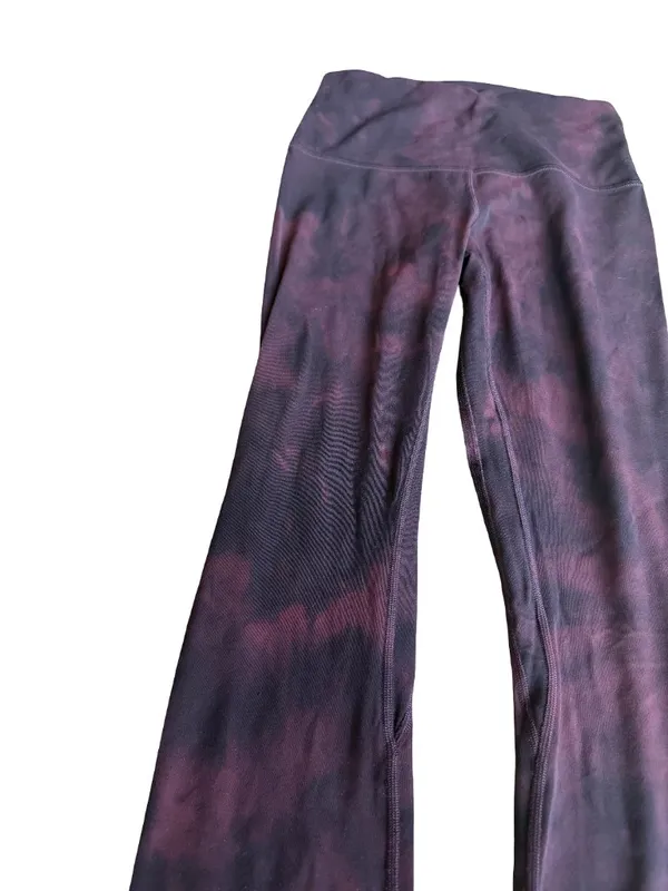 Lululemon High-Rise Stretch Leggings Tie Dye Yoga Workout Casual Size 4 Women's - Image 3