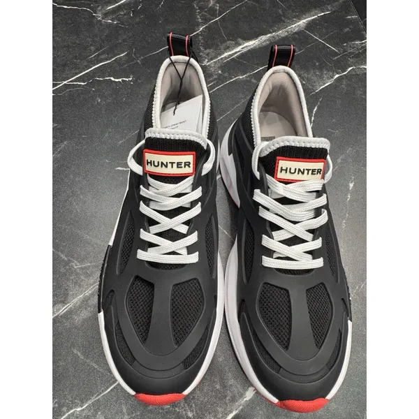 Hunter Tulip Sneakers Women 8.5 Black Water Resistant BNWT Box Flaw - Image 3