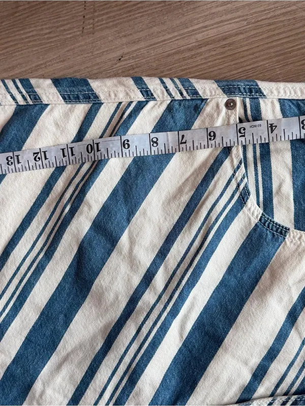 Universal Thread Blue and White Striped Mini Skirt‎ - Image 3