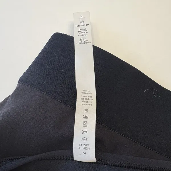 Lululemon Wunder Train Cropped Long‎ Sleeve Shirt Logo Special Edition Size 4 - Image 6