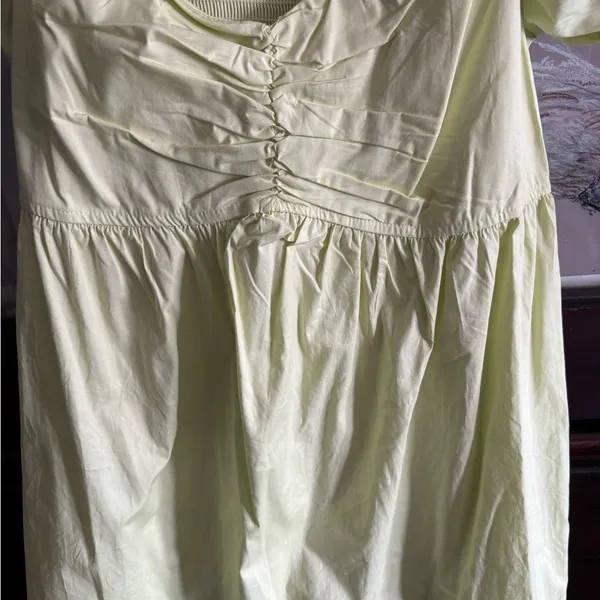 Motherhood Maternity Light Green Puff Sleeve Babydoll Top - Image 4