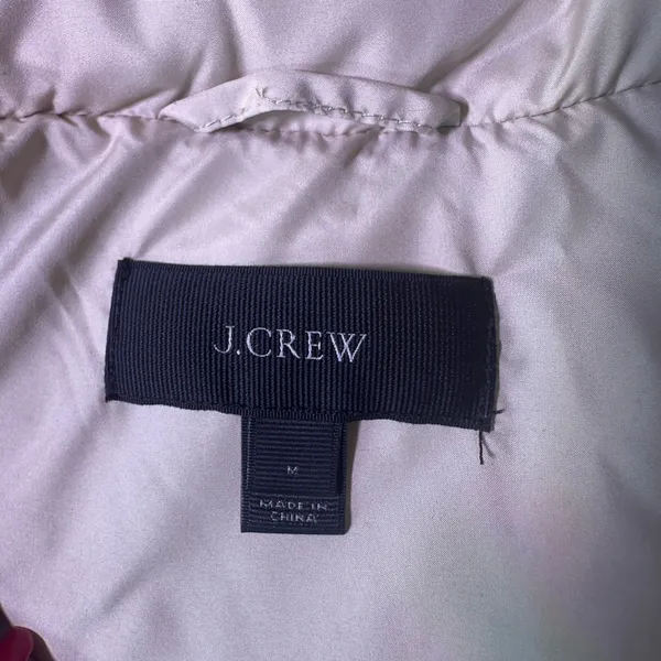 J. Crew Beige Quilted Vest - Image 8