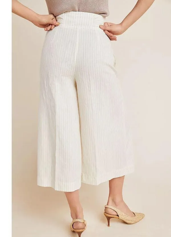 NWT Anthropologie Palm Beach Belted Pants Size 8. A42 - Image 2