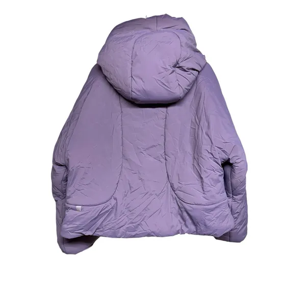 Lululemon Hooded Insulated Wrap Jacket Heathered Light Orbit Women's Size 8‎ - Image 4