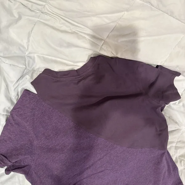 Lululemon Short Sleeve Shirt Purple Size 4 Size S/M - Image 11