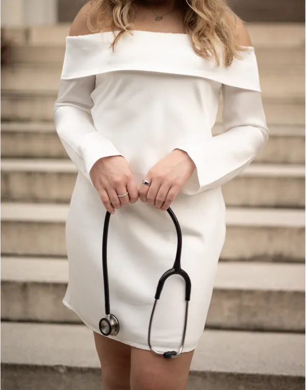 White Long Sleeve Dress Lulus - Image 2