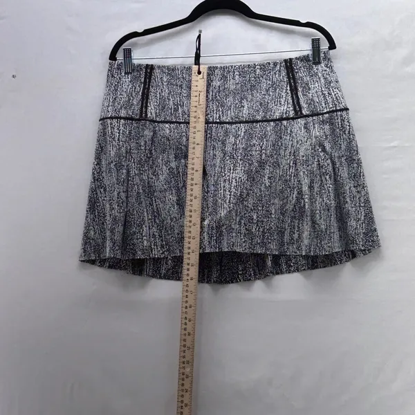 Lululemon Lost in Pace‎ Tennis Skort Skirt Black 12 - Image 9