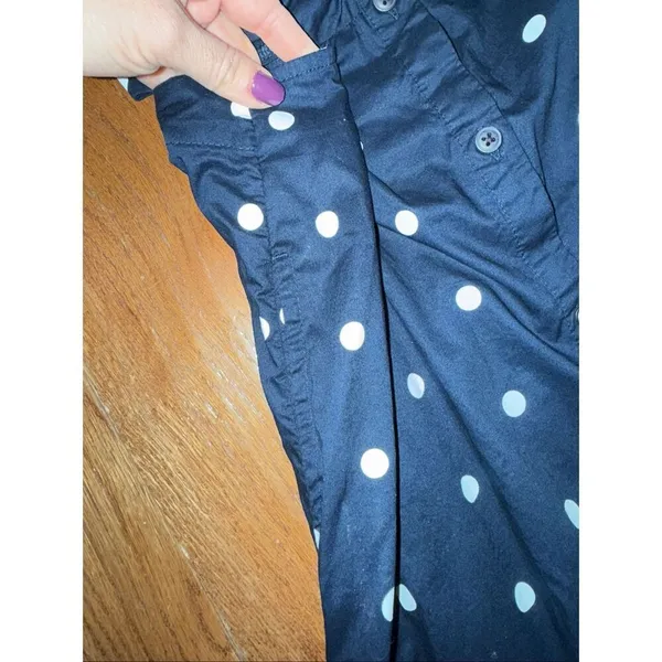 Old Navy polka dot cutout side midi dress size small - Image 11