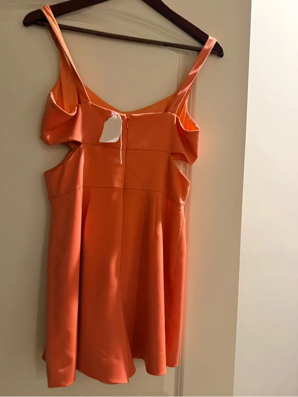 Jay Godfrey Coral-Orange Women’s One-Piece Romper - Image 2