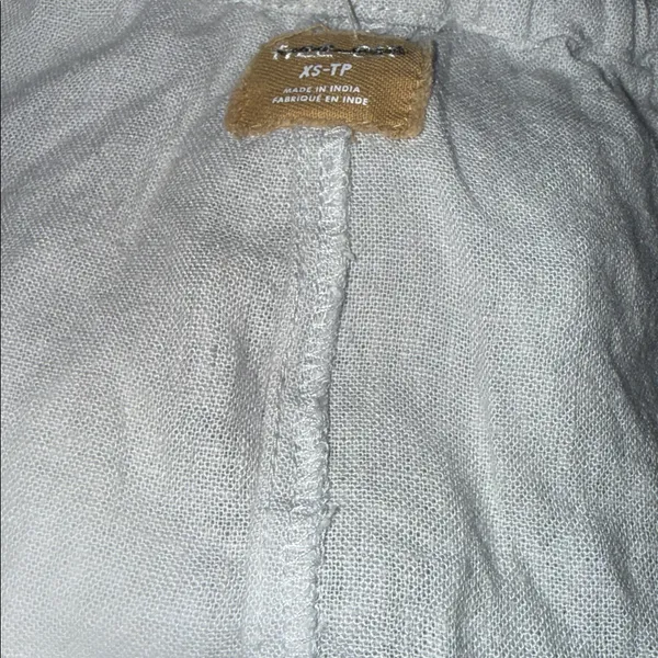 NEW FREE PEOPLE FREE-EST REESE LINEN CULOTTE ONE PIECE JUMPSUIT In Gray - Image 10