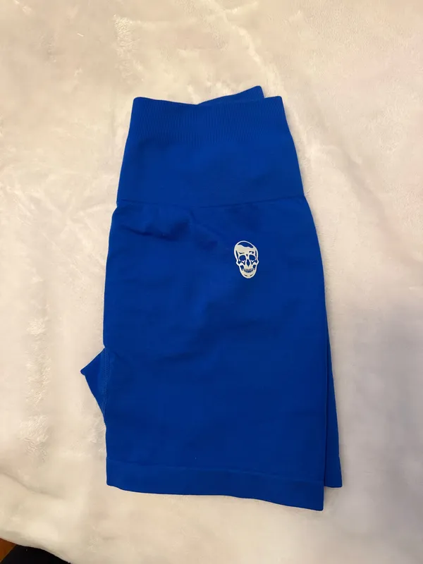 GymReaper Biker Shorts Blue - Image 3