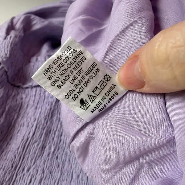 NWT Lost + Wander Angel in Disguise Maxi‎ Dress Medium Lavender Smocked Cottage - Image 9