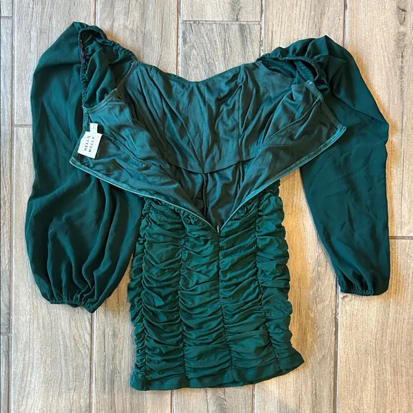 Hello Molly Teal Dress - Image 5