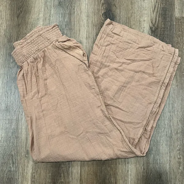 Aerie Tan Comfy Stretchy comfy Boho Pants - Image 8