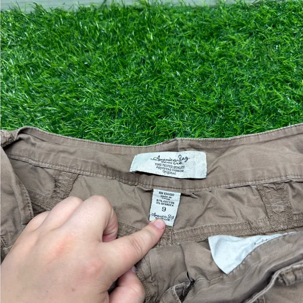 Y2K American Rag Micro Mini Brown Shorts - Image 4