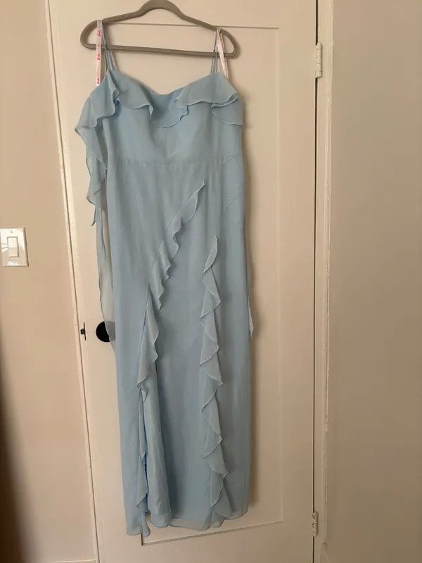 Azazie Sky Blue Bridesmaid Dress - Image 4