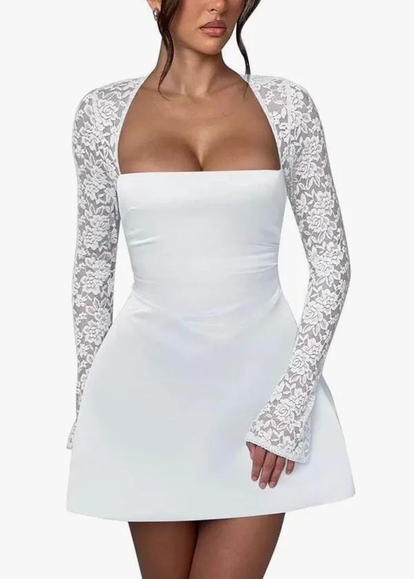 White mini dress Size 2 - Image 3
