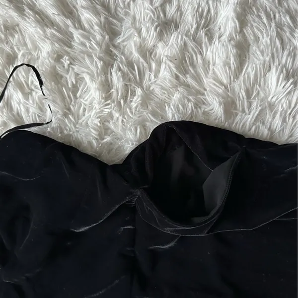 Jcrew Cropped Velvet Jumpsuit Black Size 6 - Image 6