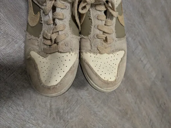 Nike Dunk Low Light Bone Dark Stucco Sneakers Size 7.5 - Image 9