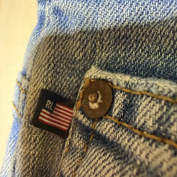 Vintage Ralph Lauren Stretch Kelly Bootcut Jeans Size 4‎ Light Wash Y2K - Image 5