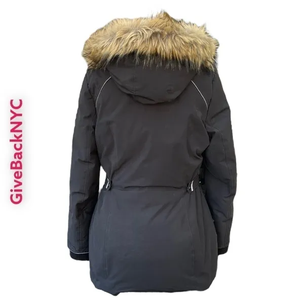 Alpinetek Down Heavy Winter Parka Black Size Small - Image 3