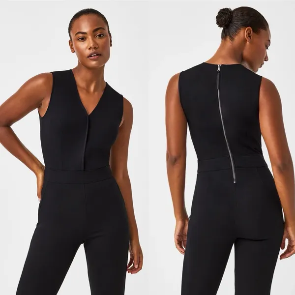 SPANX The Perfect Sleeveless‎ Jumpsuit 1X Tall NWT - Image 3