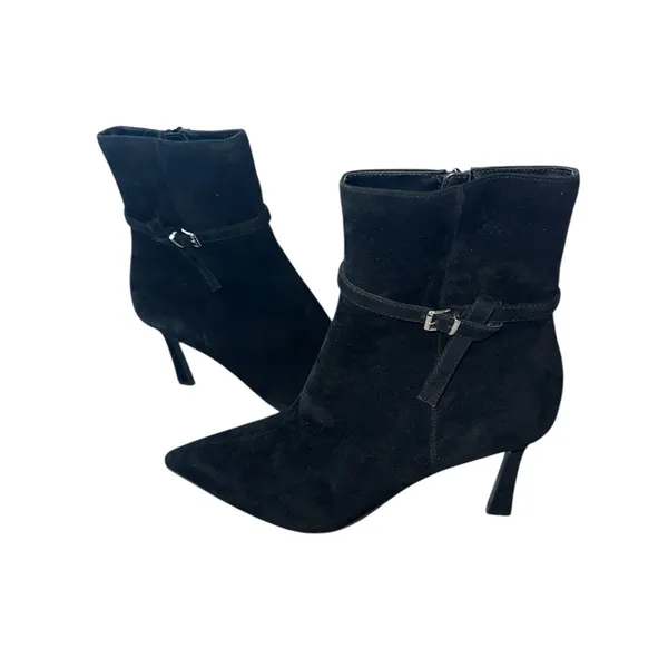 NEW Layan Bootie Black Suede Bücke SZ-10 y2k Preppy - Image 6