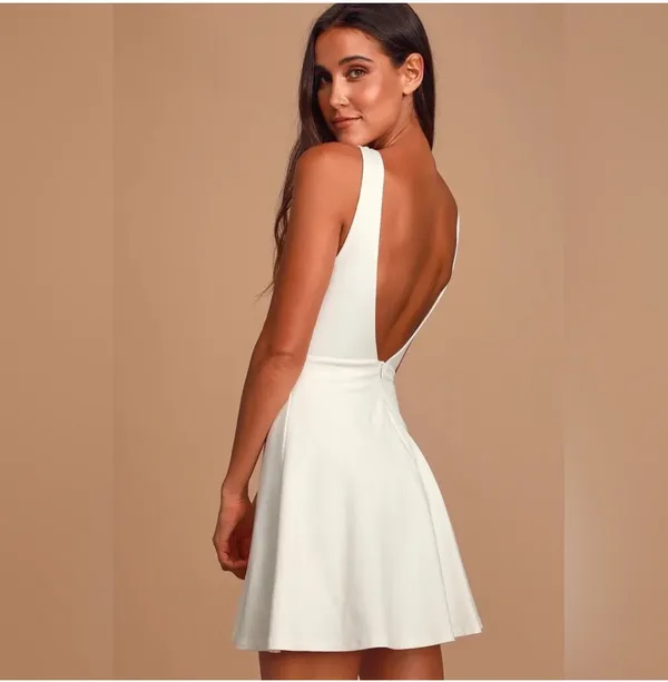 Lulus White Mini Dress - Image 4