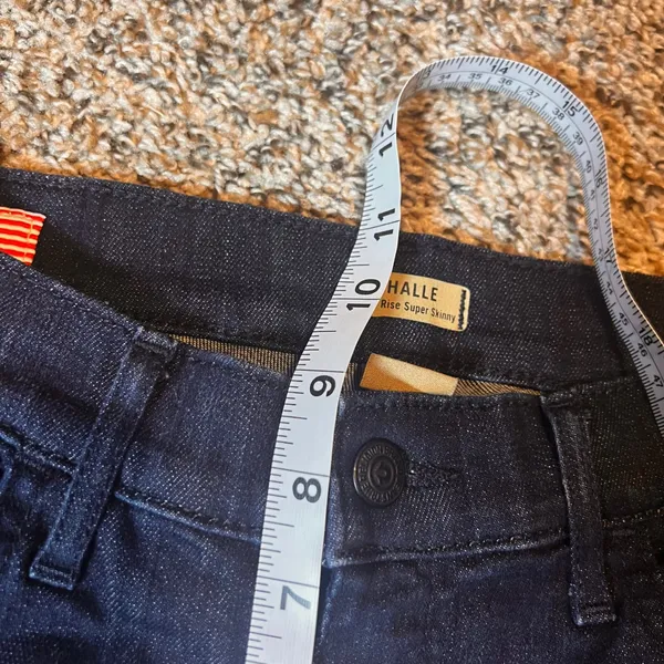 True Religion Halle Mid‎ Rise Super Skinny Jeans Dark Wash Size 27 - Image 4