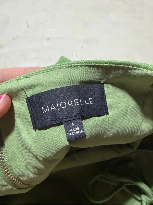 Majorelle Green Kami Tie-Shoulder Mini Dress large - Image 6