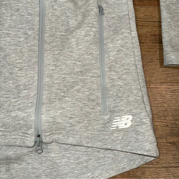 New Balance 247 Sport Full Zip Hoodie Women's Offset Zip Extended Length - Image 6