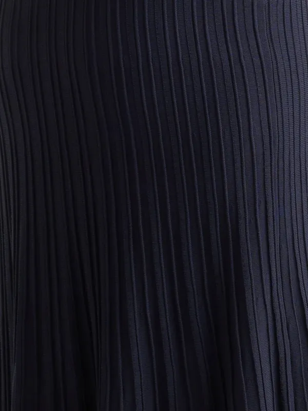 Modern Citizen Chan Ottoman-Knit Navy Blue Dress size Large - Image 11