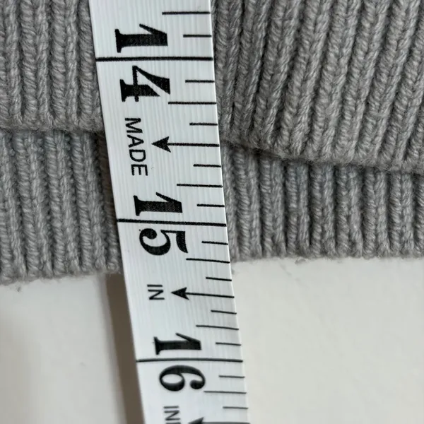 Hollister Grey V-Neck Cropped Sweater Vest Preppy Striped Trim Small‎ - Image 7