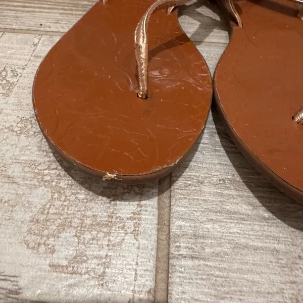 Kate Spade Rose Gold and Brown Sandals Size 8 - Image 3