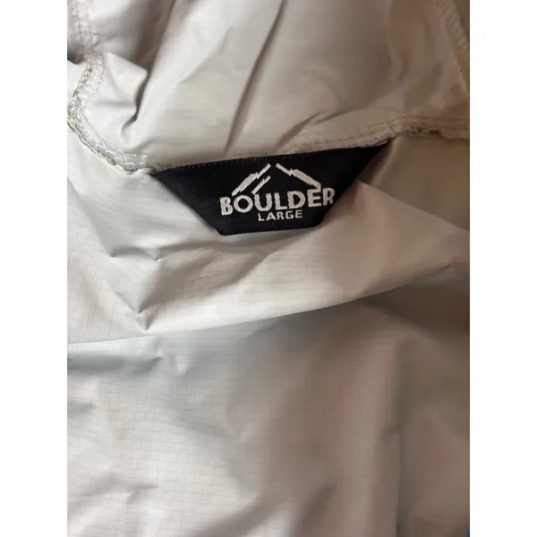 Boulder Lightweight Hooded Windbreaker Jacket Women's Large Green Zip Up‎ - Image 5