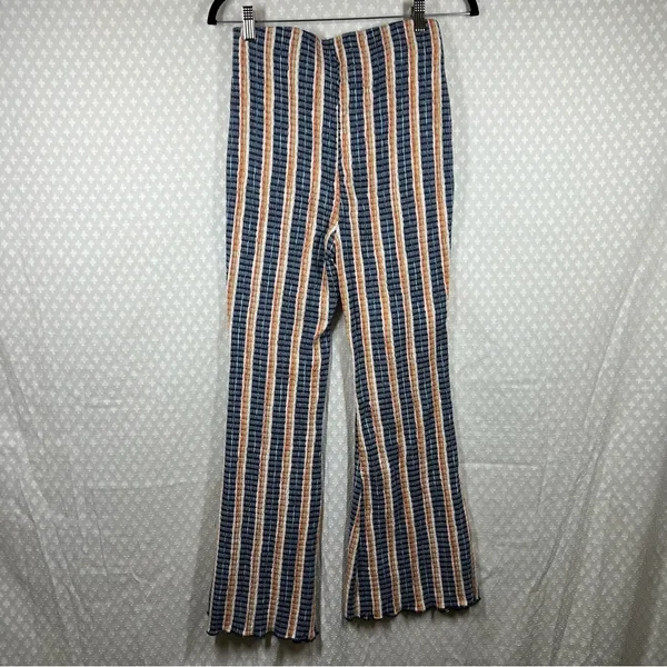 Free People Fine Line Slim Flared Knit High Rise‎ Pants - Image 6